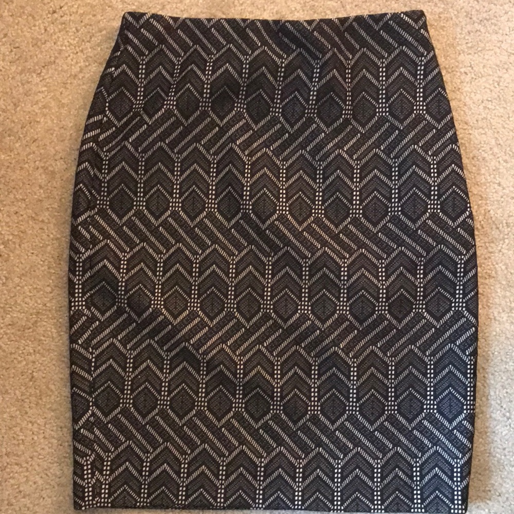Ann Taylor Black Crochet Skirt